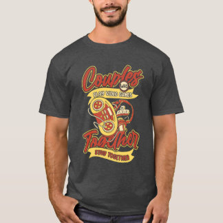 Grappig vintage koppel voor videogames t-shirt