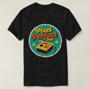 Grappig Vintage Pixel Perfecte Dag Retro Design T-shirt