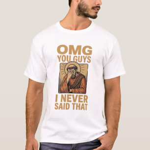 Grappig Vintage Religieus Facepalm Citaat Shirt On