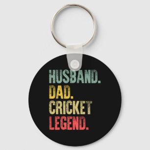 Grappig Vintage T-shirt Hufter Papa Cricket Legend Sleutelhanger