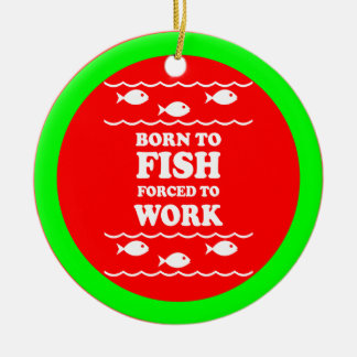 Grappig vissen keramisch ornament