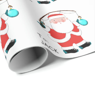 Grappig Vissen Kerstcadeau Inpakpapier