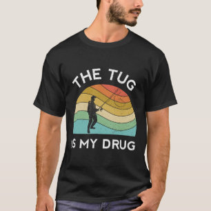 Grappig Vissen Man de sleepboot is mijn medicijnvr T-shirt