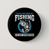 Grappig vissen ronde button 5,7 cm (Voorkant)