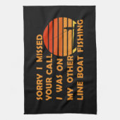 Grappig vissen theedoek (Verticaal)
