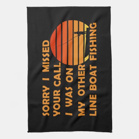 Grappig vissen theedoek (Verticaal)