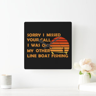 Grappig vissen vierkante klok