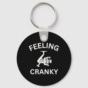 Grappig Vissend gevoel Reel Cranky Gevist Visser Sleutelhanger