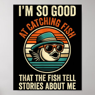 Grappig Vissend Vis Visser B gr Poster