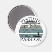 Grappig visserij gezegde magneet (Voorkant / Achterkant)