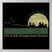 Grappig visserij gezegde poster (Voorkant)