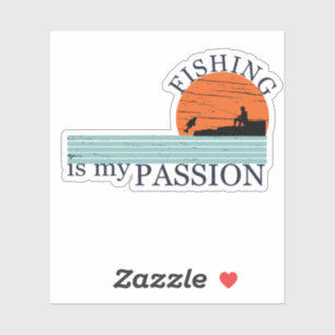 Grappig visserij gezegde sticker