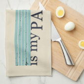 Grappig visserij gezegde theedoek (Quarter Fold)