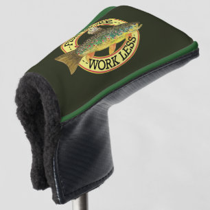 Grappig Vist Woorden voor een vissers Golfheadcover