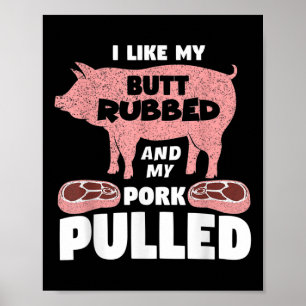Grappig Vlees Liefhebber cadeau voor papa outfit v Poster