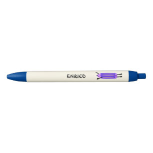 Grappig vliegend potlood zwarte inkt pen