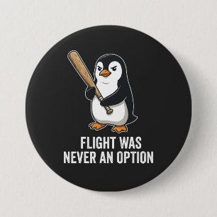 Grappig Vliegloze Vogel Pinguïn Ontwerp Ronde Button 7,6 Cm