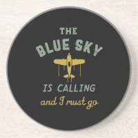 Grappig  vliegveld Pilot Blue Sky roept op