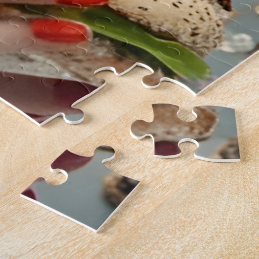 Grappig voedsel persoon legpuzzel (Zijkant)