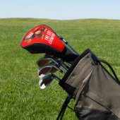 Grappig VOEG JE GEZICHT Pun Champion Monkey Chimp Golfheadcover (Insitu)
