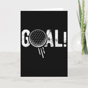 Grappig Voetbal Doelpunt Golf Vier Grap Kaart