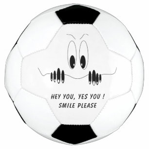 Grappig Voetbal Gift Curiosity Eyes - Smile