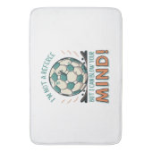 Grappig Voetbal Ontwerp Badmat (Voorkant Verticaal)