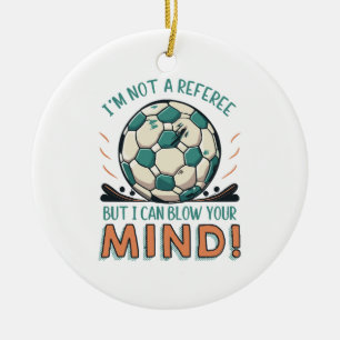 Grappig Voetbal Ontwerp Keramisch Ornament