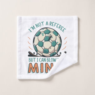 Grappig Voetbal Ontwerp Washandje