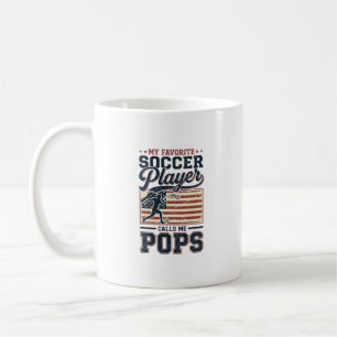 Grappig Voetbal Pops Vintage Gravure Shirt Ontwerp Koffiemok