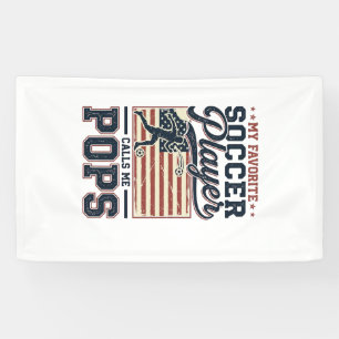 Grappig Voetbal Pops Vintage Gravure Shirt Ontwerp Spandoek