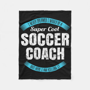 Grappig Voetbalcoach Bedankt Cadeau Fleece Deken