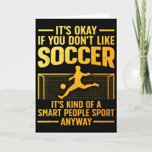 Grappig Voetbalontwerp Voor Mannen Vrouwen Voetbal Kaart