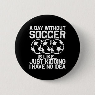 Grappig Voetbalshirt Jongens Mannen Vrouwen Sport  Ronde Button 5,7 Cm