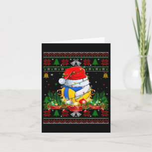 Grappig Volleybal Sinterklaas Pet Ugly Christmas S Kaart