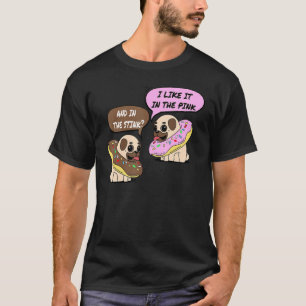 Grappig volwassen thema dat ik leuk vind in roze e t-shirt