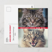 Grappig voor en na 2020, hoe gaat het? briefkaart (Voorkant / Achterkant)