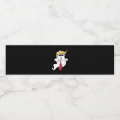 Grappig voor Halloween, Donald Kostuum Classic Waterfles Etiket (Enkel label)