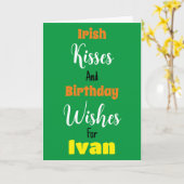 Grappig voor hem St. Patrick's Day verjaardag Kaart (Gele Bloem)