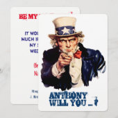 Grappig voorstel kaart (Voorkant / Achterkant)