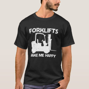 Grappig vorkheftruck ontwerp voor mannen vrouwen v t-shirt
