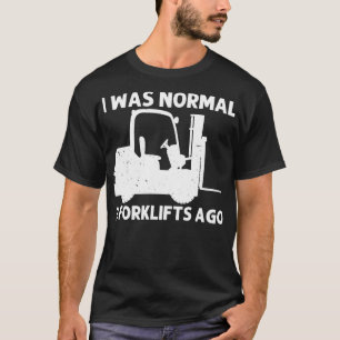 Grappig vorkheftruck ontwerp voor mannen vrouwen v t-shirt