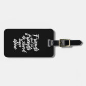 Grappig vriendschap Doelstellingen Vrienden laten Bagagelabel (Voorkant horizontaal)