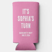 Grappig vrijgezellenfeest roze en wit bruiloft (Achterkant)