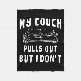 Grappig vrijgezellenfeest S uitschuifbaar Mans hum Fleece Deken