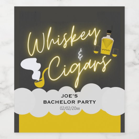 Grappig vrijgezellenfeest wijn etiket (Enkel label)