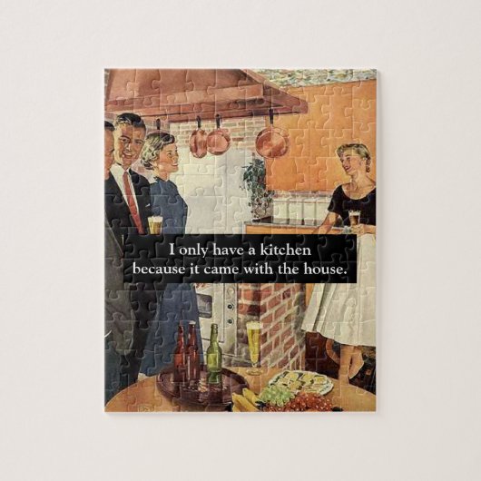 Grappig vrolijk bruidsmeisjesfeest / Housewarming Legpuzzel (Verticaal)