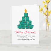 Grappig Vrolijk Kerstboom Toilet Papier Roll Kaart (Gele Bloem)