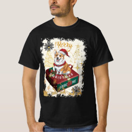 Grappig Vrolijk Kerstfeest Cargi Unbox me T-shirt