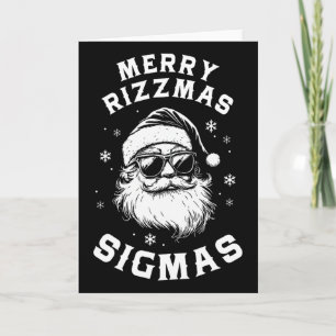 Grappig vrolijk Rizzmas Sigmas Kinderen tieners Sc Kaart